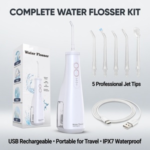 Hydropulseur <span class=keywords><strong>dentaire</strong></span> portable <span class=keywords><strong>rechargeable</strong></span>, réservoir de 300 ml, étanche IPX7, irrigateur buccal <span class=keywords><strong>sans</strong></span> <span class=keywords><strong>fil</strong></span> USB-C, nettoyeur de dents à <span class=keywords><strong>jet</strong></span> d'eau - Product Image 1