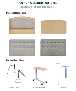 Lit médical en bois ultra-plat <span class=keywords><strong>pour</strong></span> maison de retraite, lit de luxe rembourré et confortable <span class=keywords><strong>pour</strong></span> hôpital et soins à domicile, sûr <span class=keywords><strong>pour</strong></span> les patients atteints de démence, usage domestique - Product Image 3