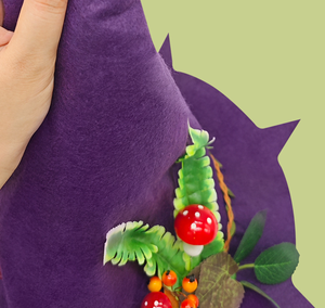 Venta al por mayor fiesta de <span class=keywords><strong>Halloween</strong></span> púrpura hongo fieltro artesanía ala corta magia mago bruja sombrero para europeo y americano - Product Image 6
