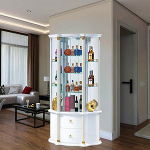 Cave à Vin Murale en Verre de Style Européen, Buffet de Salle à Manger, Rangement, Vitrine de Salon, Étagère Élégante pour la Maison - Product Image 3