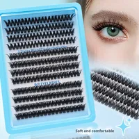 Fabriqué à la main Fluffy Faux Vison Cluster Segment Lash Private Label CustomLogo Individual Extensions Wholesale DIY Cluster Lashes