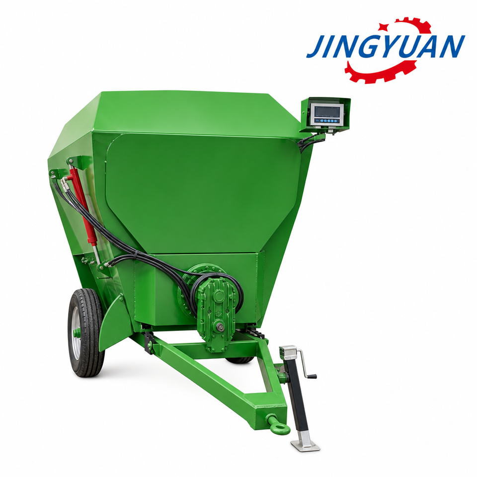 Waste Mixer Machine 3 Ton/H Vertical Feed Grinder Mixer 70KW Three Phase Electric Grain ...