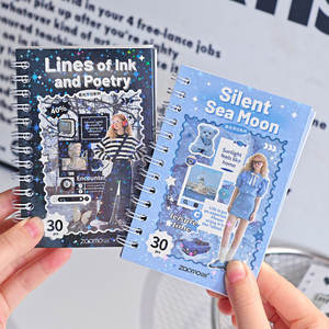 Bloc de Notas Adhesivas en Espiral, 30 Hojas/paquete, Serie de Notas Adhesivas Flotantes, Estilo Coreano, Inspirado en Instagram, Suministros para Planificador DIY - Product Image 4