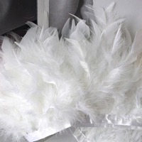Garnitures de plumes de dinde frange de plumes de Chandelle naturelle pour la fête de carnaval de mariage bricolage décoratif teint et accessoires vestimentaires