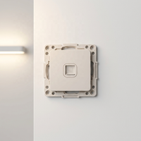 Interruptor de Pared Elendax Estándar Europeo de 2 Botones y 1 Vía, 10A, para Instalaciones Eléctricas Domésticas