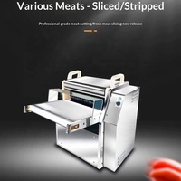 Machine automatique de découpe de bacon en acier inoxydable, machine de découpe de cubes et de bandes de viande de porc