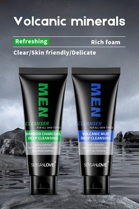 OEM ODM barro suave Natural aminoácido aceite Control acné eliminación blanqueamiento <span class=keywords><strong>limpiador</strong></span> <span class=keywords><strong>facial</strong></span> coreano lavado de cara <span class=keywords><strong>para</strong></span> <span class=keywords><strong>hombres</strong></span> - Product Image 2
