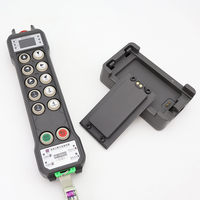 Télécommande industrielle sans fil à 10 boutons, simple vitesse, avec batterie au lithium de 5000 mAh, plus une batterie au lithium et un chargeur gratuits