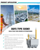 Transformador de Transmisión de Ultra Alta Tensión OEM de Grado UHV 525/230/35kV ONAN/ONAF con Modos de Enfriamiento Dual