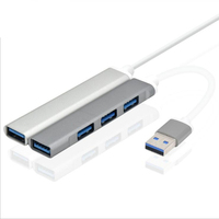 En aluminium USB 2.0 + 3.0 Multi 4 Ports Répartiteur USB 3.0 4 Ports HUB Pour Lenovo Xiaomi Macbook Pro Air pc Ordinateur Portable Ordinateurs Portables