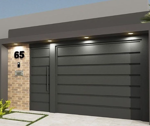 Porta Sezionale Automatica in Acciaio Isolato Stile Moderno Classico Prima per <span class=keywords><strong>Garage</strong></span> Esterno per Ville con Tetto Rialzato - Product Image 3