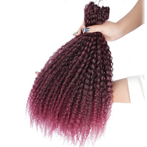 <span class=keywords><strong>Cheveux</strong></span> synthétiques à crocheter, ondulation d'<span class=keywords><strong>eau</strong></span> longue, couleur ombrée bordeaux, ondulation profonde, <span class=keywords><strong>bouclés</strong></span>, pour femmes noires - Product Image 4