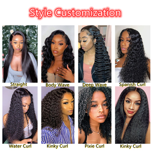 Giá Rẻ Tùy Chỉnh Ren Wig Với 150 180 300 Mật Độ Theo Yêu Cầu Của Bạn, 4*4 13*4 Ren Phía Trước Brazil Trinh Nữ Tóc Giả Tóc Người - Product Image 2