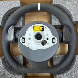 Volante Deportivo Personalizado Tipo D en Alcántara con Calefacción para <span class=keywords><strong>Audi</strong></span> A4 B8 A6 C7 TT SQ3 Q8 RS5 RS6, Accesorios Interiores para Automóviles - Product Image 6