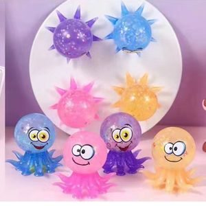 Jouet anti-stress pieuvre à ventouse, couleurs mélangées, en plastique, pour enfants de 2 à 4 ans - Product Image 1