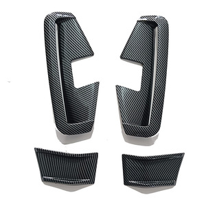 Bmw Carbon Fiber Side <b>Vent</b> Covers Glossy <b>Black</b> 4-Piece Set For 2021-2024 G22 M Performance Models - Product Image 2