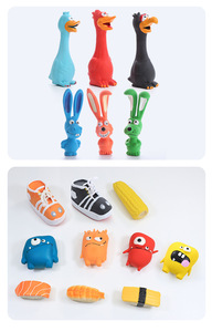 Colección de Juguetes de Látex para Perros, Populares entre los Amantes de las Mascotas, para Masticar, Resistentes a Mordidas, con Sonido, Interactivos - Product Image 5