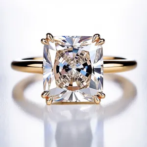 Gioielli SGARIT oro giallo <span class=keywords><strong>solitario</strong></span> <span class=keywords><strong>anello</strong></span> <span class=keywords><strong>di</strong></span> <span class=keywords><strong>fidanzamento</strong></span> 10K oro massiccio 5CT radiante taglio Moissanite diamante <span class=keywords><strong>anello</strong></span> <span class=keywords><strong>di</strong></span> nozze - Product Image 1