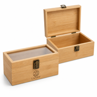 Boîte de rangement en bois pour bureau avec couvercle coulissant, conteneur vierge pour loisirs créatifs, souvenirs, fabrication de cadeaux, organisation domestique et vente en gros