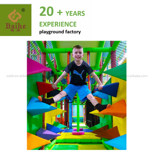 BAIHE grande aire de jeux intérieure thème forêt centre sportif intérieur avec Naughty Castle Slide Ball Pit Ball - Product Image 2