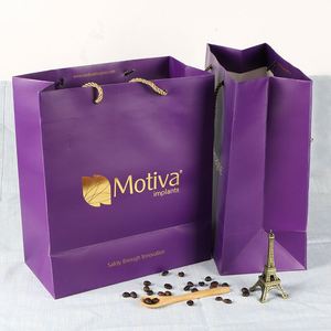 Bolsa de Papel para Vino con Asa Retorcida, Personalizada con Logotipo, para Compras - Product Image 2