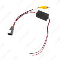 Adaptateur de câble de recul pour stationnement de voiture, prise vidéo mâle 8 broches, câble RCA pour Honda Fit/Greiz/City/BRV avec carte de conversion d'alimentation 12V-6V