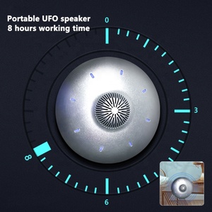 Nouvelle enceinte musicale UFO sans fil stéréo sans perte avec woofer, lumière LED, suspension magnétique flottante et rotation à 360 degrés - Product Image 4