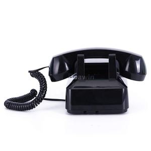 Téléphone filaire rétro américain des années 1930 avec cloche mécanique pour hôtel café chambre à thème bouton poussoir numérotation aspect antique - Product Image 5