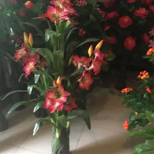 wholesale artificial plants and flowers and lily flower for wedding decoration