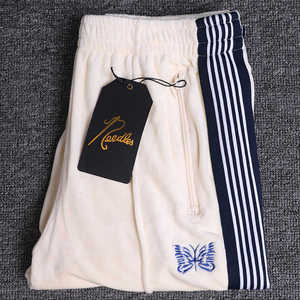 Pantaloni da <span class=keywords><strong>Uomo</strong></span> di Alta Qualità con Strisce e Tasche, Abbigliamento Sportivo Fitness, Pantaloni con Ricamo <span class=keywords><strong>a</strong></span> Farfalla per <span class=keywords><strong>Uomo</strong></span> - Product Image 6