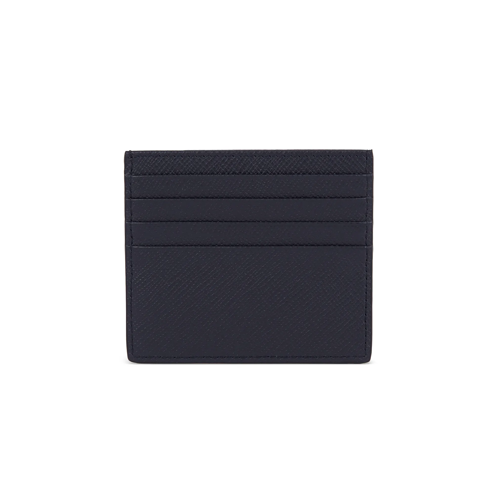 Diskon besar kustom Logo warna kulit Saffiano tempat kartu kredit ramping dompet minimalis RFID penjepit uang pemegang kartu