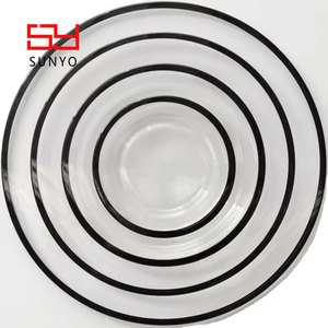 SUNYO, juego de cena de cristal dorado de lujo personalizado para decoración de boda, cargador debajo de platos de boda - Product Image 2