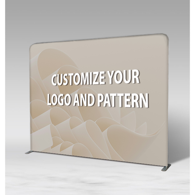Custom Printed 8ft Portable Photo Backdrop Stand Double Sided Tension Fabric Booth Pillowcase Display Eco-Friendly Eco-Friendly