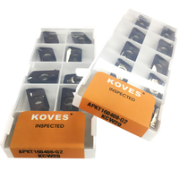 Plaquettes de fraisage en carbure de tungstène APKT1003/APGT1003/APKT1604 pour le traitement de l'aluminium APMT1135/APMT1604, OEM disponible