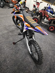 Moto tout-terrain 125cc 4 temps à essence, <span class=keywords><strong>mini</strong></span> moto de cross, moteur puissant, démarrage électrique, freins hydrauliques pour adolescents et adultes, utilisation en extérieur - Product Image 3