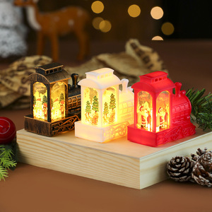 Nueva Lámpara Decorativa con Forma de Locomotora, Lámpara de Noche con Diseño de Vela, Regalo de Navidad, Decoración Navideña - Product Image 4