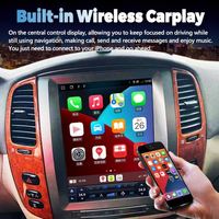 Autoradio Android 13 avec écran Tesla pour Lexus LX470 pour Toyota Land Cruiser LC100 J100 2002 Navigation GPS Vidéo Multimédia