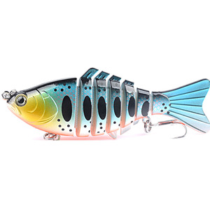 <span class=keywords><strong>Leurre</strong></span> de pêche <span class=keywords><strong>articulé</strong></span> ABS 10cm 15.6g, type Swimbait, pour la pêche au saumon - Product Image 5