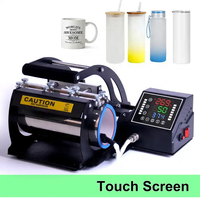 Cangkir termos layar sentuh, mesin tekan panas sublimasi, cangkir mug cetak Digital multifungsi 30 oz 20 oz