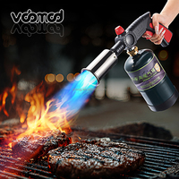 Portable en alliage de zinc en plastique (PP) bijoux torche à souder briquet allumage manuel réglable Butane gaz Jet flamme Contact alimentaire