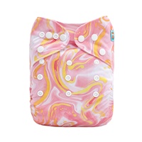 ALVABABY-Couche en tissu réutilisable pour bébé, design tendance, lavable, moderne, écologique