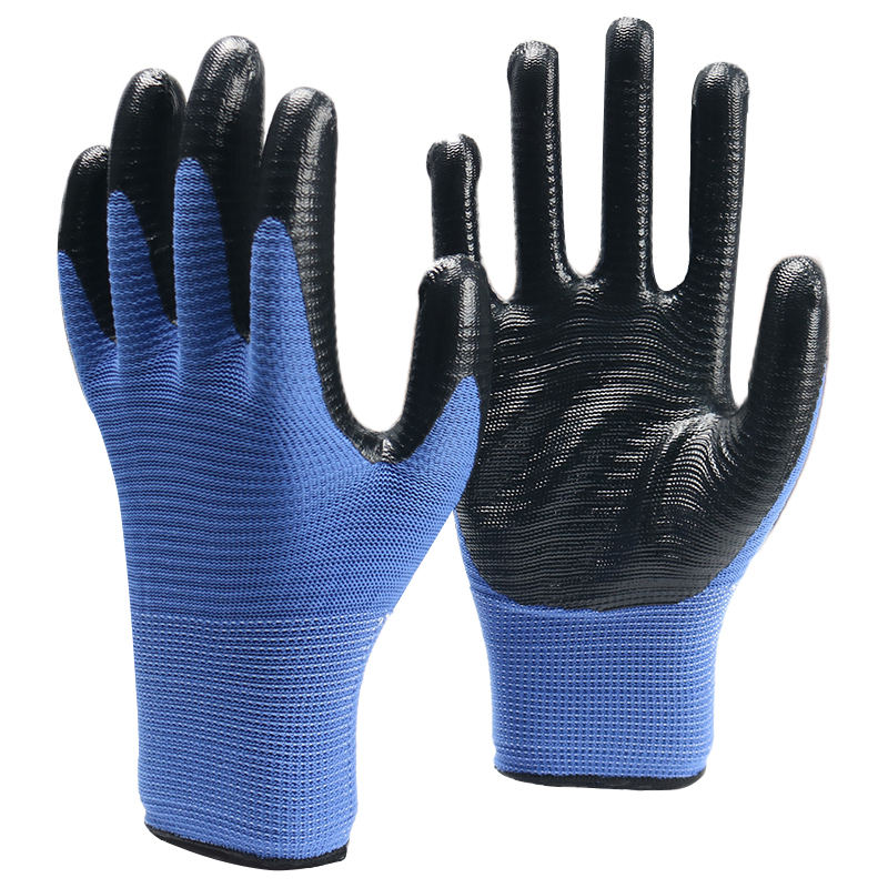 Nitrile Coated Safety Gloves Oil Resistant