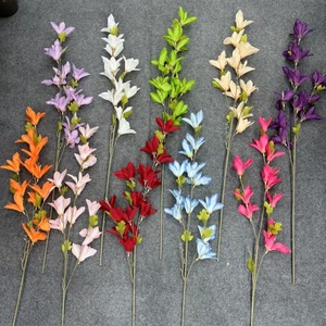 Guirlande de fleurs artificielles en soie Pingping, lys de pluie, accessoires de décoration de mariage, photographie en extérieur, décoration de la maison - Product Image 3