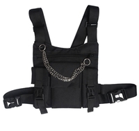 Sac de gilet multifonctionnel tactique à la mode décontracté personnalisé sac de poitrine pour hommes sacs à dos tactiques avec trou pour casque