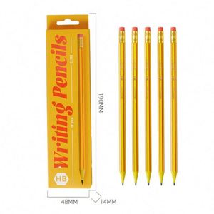 Classic Standard Hb Pencils Hot Salle High Quality <b>Stationery</b> Pencil <b>Set</b> 12 Pcs School Student Pencils With Eraser - Product Image 5