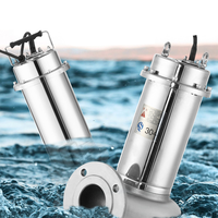 Pompe broyeuse submersible électrique QY haute pression anti-colmatage en fonte robuste pour eaux usées et eaux claires 220V/380V 1.5KW