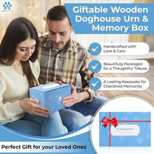 Urna para Cenizas <span class=keywords><strong>de</strong></span> Perro, Caja <span class=keywords><strong>de</strong></span> Recuerdo para Mascotas con Espacio para Foto, Gancho para Placa <span class=keywords><strong>de</strong></span> Identificación, Recuerdo Personalizado para el Recuerdo <span class=keywords><strong>de</strong></span> tu Mascota - Product Image 4