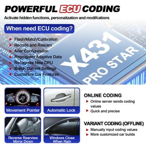 Launch X431 <span class=keywords><strong>PRO</strong></span> STAR Teşhis Tarayıcısı Akü Test Cihazı Analizörü CANFD DoIP 32 Servis Fonksiyonu ECU Kodlama Teşhisi - Product Image 5