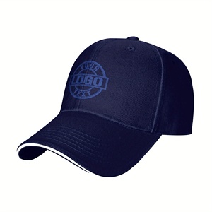 Casquette de baseball noire personnalisable pour hommes femmes Casquette de camionneur sportive en éponge réglable avec logo brodé Design Dobby Fabric - Product Image 2