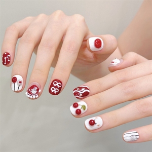 <span class=keywords><strong>Uñas</strong></span> Postizas Navideñas con Diseño de Muñeco de Nieve 3D, Acrílicas, <span class=keywords><strong>Cortas</strong></span>, Lindas, Hechas a Mano, de Alta Calidad, Venta al Por Mayor - Product Image 2
